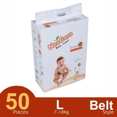 Neocare Premium Belt System Baby Diaper (7-18 kg) (50 Pcs) - Rokomari product